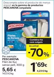 Oferta de Pescanova - Filet De Lluç Sense Pell por 5,65€ en Caprabo