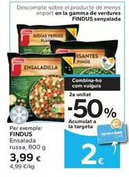 Oferta de Findus - Ensalada Russa por 3,99€ en Caprabo