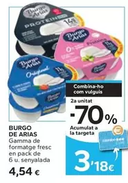 Oferta de Burgo de Arias - Gamma De Formatge Fresc por 4,54€ en Caprabo