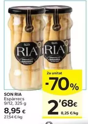 Oferta de Son Ria - Espàrrecs  por 8,95€ en Caprabo