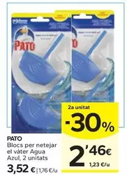 Oferta de Pato - Blocs Per Netejar El Vàter Agua Azul por 3,52€ en Caprabo