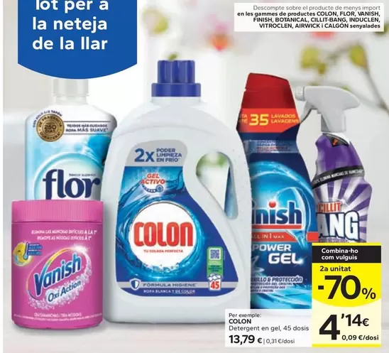 Oferta de Colon - Detergente En Gel  por 13,79€ en Caprabo