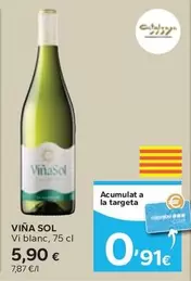 Oferta de Viña Sol - Vi Blanc por 5,9€ en Caprabo