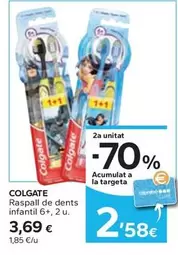 Oferta de Colgate - Raspall De Dents Infantil 6+ por 3,69€ en Caprabo