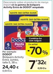 Oferta de Dodot - Bolquers Activity Extra Jumbo, Talla por 24,4€ en Caprabo