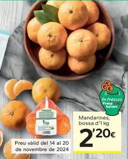 Oferta de Mandarines por 2,2€ en Caprabo