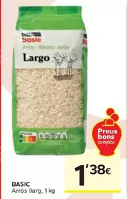 Oferta de Basic - Arros Llarg por 1,38€ en Caprabo