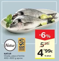 Oferta de Natur - Orada, Peça D'Entre por 4,99€ en Caprabo