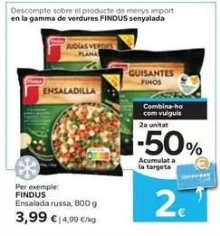 Oferta de Findus - Ensalada Russa por 3,99€ en Caprabo