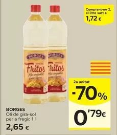 Oferta de Borges - Oli De Gira-Sol Per A Fregir por 2,65€ en Caprabo