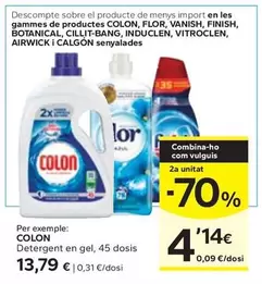 Oferta de Colon - Detergent En Gel por 13,79€ en Caprabo