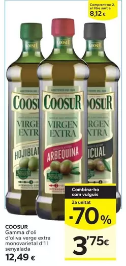 Oferta de Coosur - Gamma D' Oli D'oliva Verge Extra  por 12,49€ en Caprabo