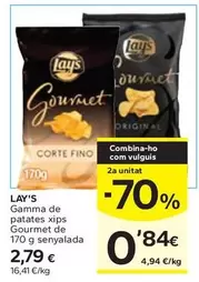 Oferta de Lay's - Gamma De Patates Xips Gourmet por 2,79€ en Caprabo