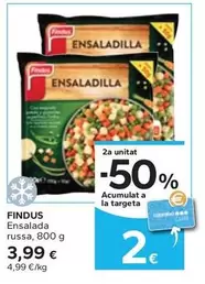 Oferta de Findus - Ensalada Russa por 3,99€ en Caprabo