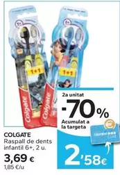 Oferta de Colgate - Raspall De Dents Infantil 6+ por 3,69€ en Caprabo