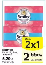 Oferta de Scottex - Paper Higienic por 5,29€ en Caprabo