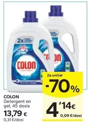 Oferta de Colon - Detergent En Gel por 13,79€ en Caprabo