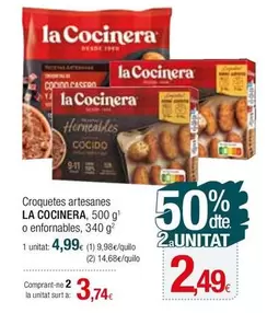 Oferta de La Cocinera - Croquetes Artesanes O Entornables por 4,99€ en Condis