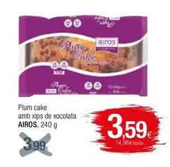 Oferta de Plum Cake Amb Xips De Xocolata por 3,59€ en Condis