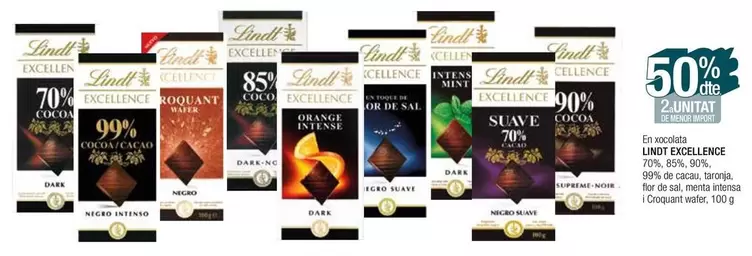 Oferta de Lindt - Enveloppe 100% Naturals en Condis