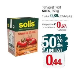 Oferta de Solís - Tomaquet Fregit por 0,89€ en Condis