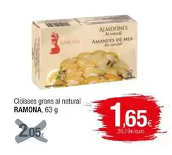 Oferta de Cloïsses Grans Al Natural por 1,65€ en Condis