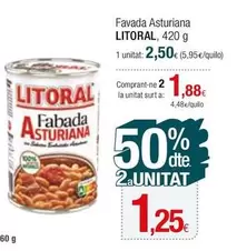 Oferta de Litoral - Favada Asturiana por 2,5€ en Condis