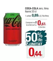 Oferta de Coca-Cola - Zero por 0,89€ en Condis