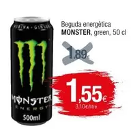 Oferta de Monster - Beguda Energètica Green por 1,55€ en Condis