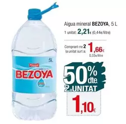 Oferta de Bezoya - Aigua Mineral por 2,21€ en Condis