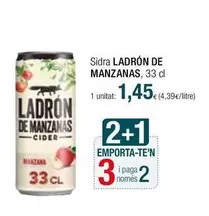 Oferta de Ladrón de Manzanas - Sidra por 1,45€ en Condis