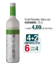 Oferta de Vi Del Penedès, Blanc Sec por 4,69€ en Condis