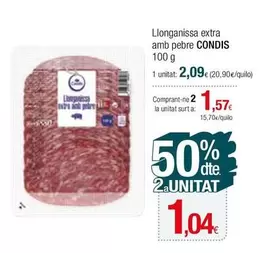 Oferta de Condis - Llonganissa Extra Amb Pebre por 2,09€ en Condis