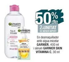 Oferta de Garnier - En Desmaquillador Amb Aigua Micelar en Condis