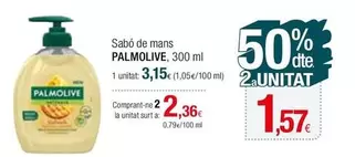 Oferta de Palmolive - Sabó De Mans por 3,15€ en Condis