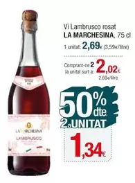 Oferta de Vi Lambrusco Rosat por 2,69€ en Condis