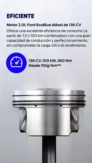 Oferta de Motor 2.0L FordEco Blue Diesel De 136Cv en Ford