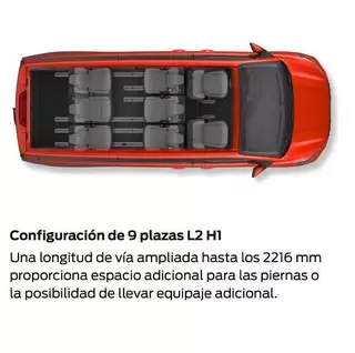 Oferta de Configuración De 9 Plazas L2 H 1 en Ford