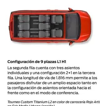 Oferta de Configuracion De 9 Plazas Ll H1-9 en Ford