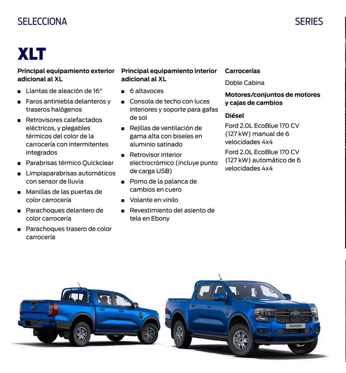 Oferta de Selecciona Series Xlt en Ford