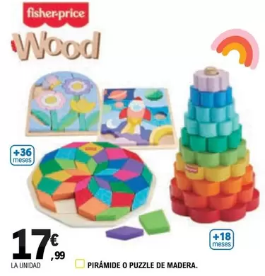 Oferta de Fisher-Price - Piramide O Puzzle De Madera por 17,99€ en E.Leclerc