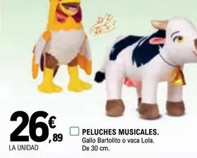 Oferta de Peluches Musicales por 26,89€ en E.Leclerc