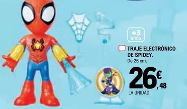 Oferta de Traje Electronico De Spidey por 26,48€ en E.Leclerc