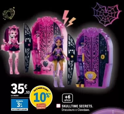 Oferta de Monster High - Skulltime Secrets por 35,53€ en E.Leclerc