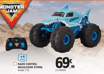 Oferta de Monster Jam - Radio Control Megalodon Storm por 69,98€ en E.Leclerc