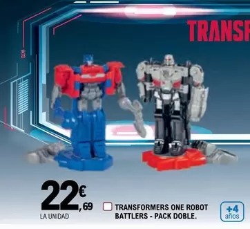 Oferta de Transformers One Robot Battlers - Pack Doble  por 22,69€ en E.Leclerc