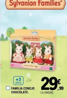 Oferta de Sylvanian Families - Familia Conejo Chocolate por 29,99€ en E.Leclerc