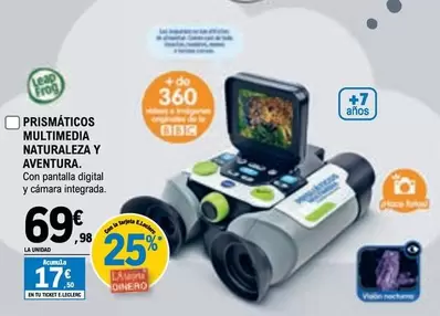 Oferta de Leap Frog - Prismáticos Multimedia Naturaleza Y Aventura por 69,98€ en E.Leclerc