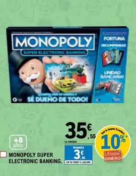 Oferta de Monopoly -  Super Electronic Banking por 35,55€ en E.Leclerc