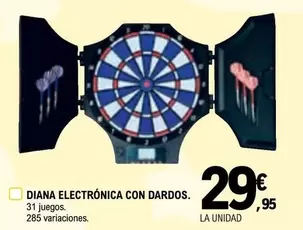 Oferta de Diana Electrónica Con Dardos por 29,95€ en E.Leclerc